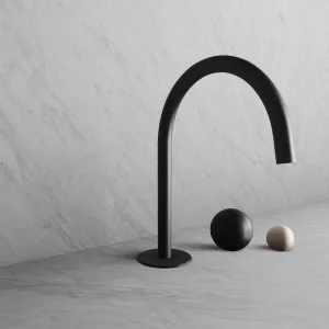 BARiL B35-8100-00L-KK-050 Wall-Mounted Lavatory Faucet Spout With Deck Mounted Handles
