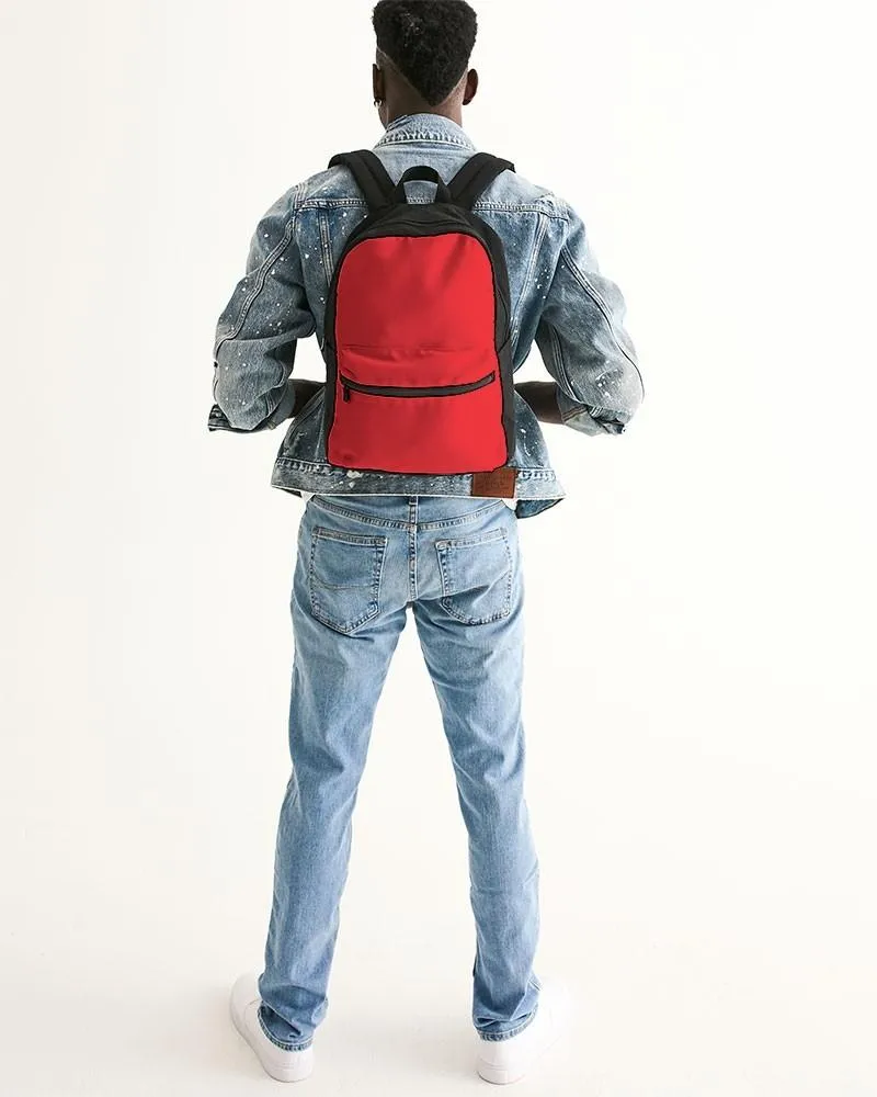 Bright Red Canvas Backpack | Bright Pure Red | C0M100Y100K0