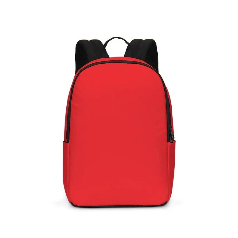 Bright Red Waterproof Backpack | Bright Pure Red | C0M100Y100K0