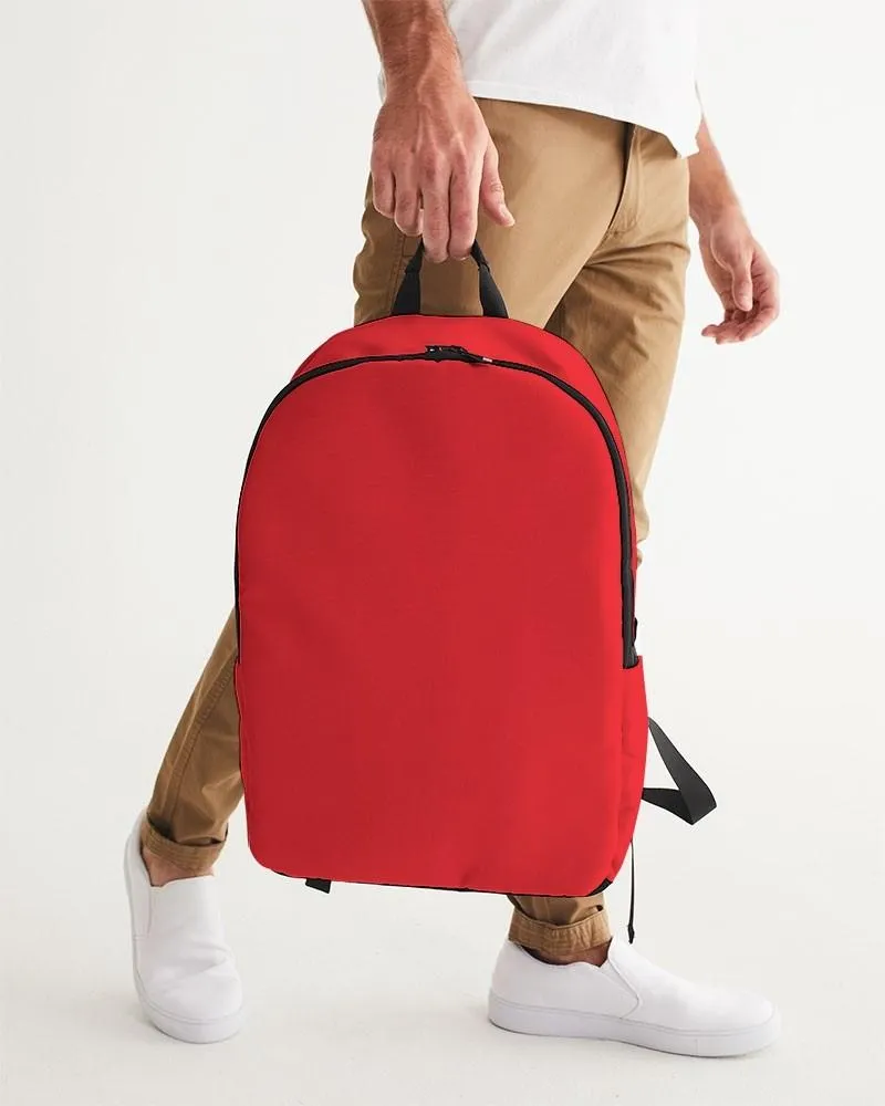 Bright Red Waterproof Backpack | Bright Pure Red | C0M100Y100K0