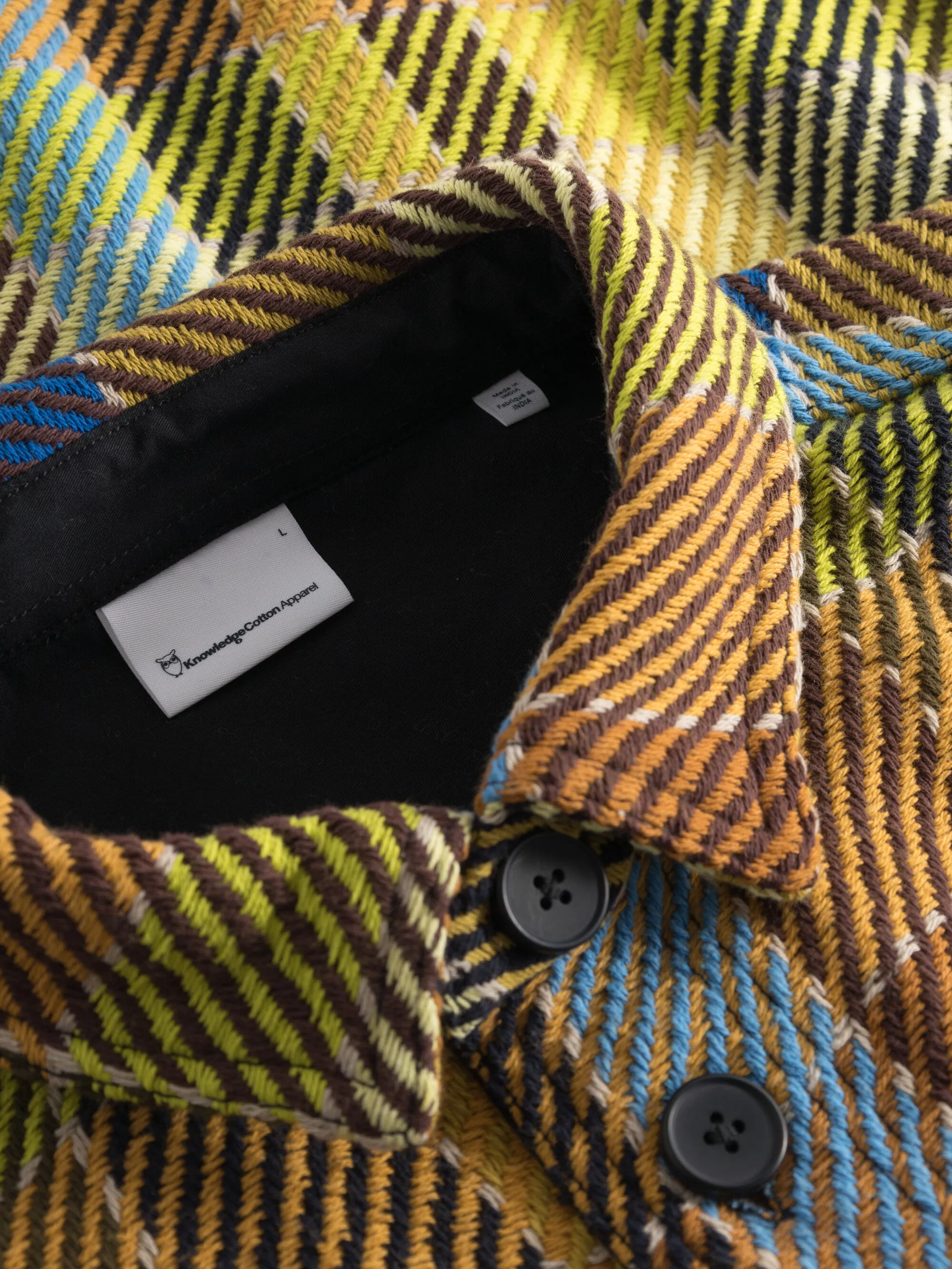 Checked overshirt - blue check