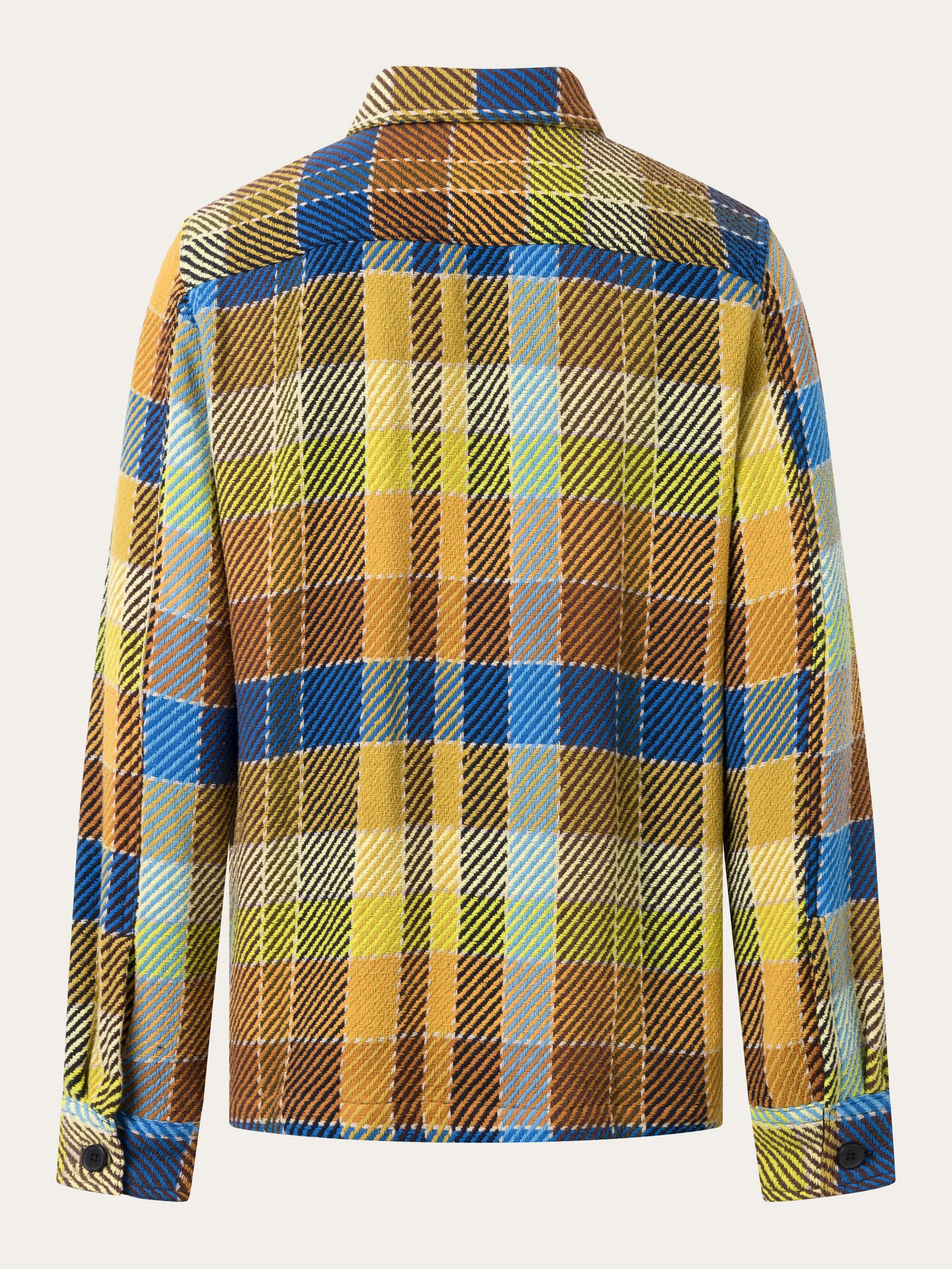Checked overshirt - blue check