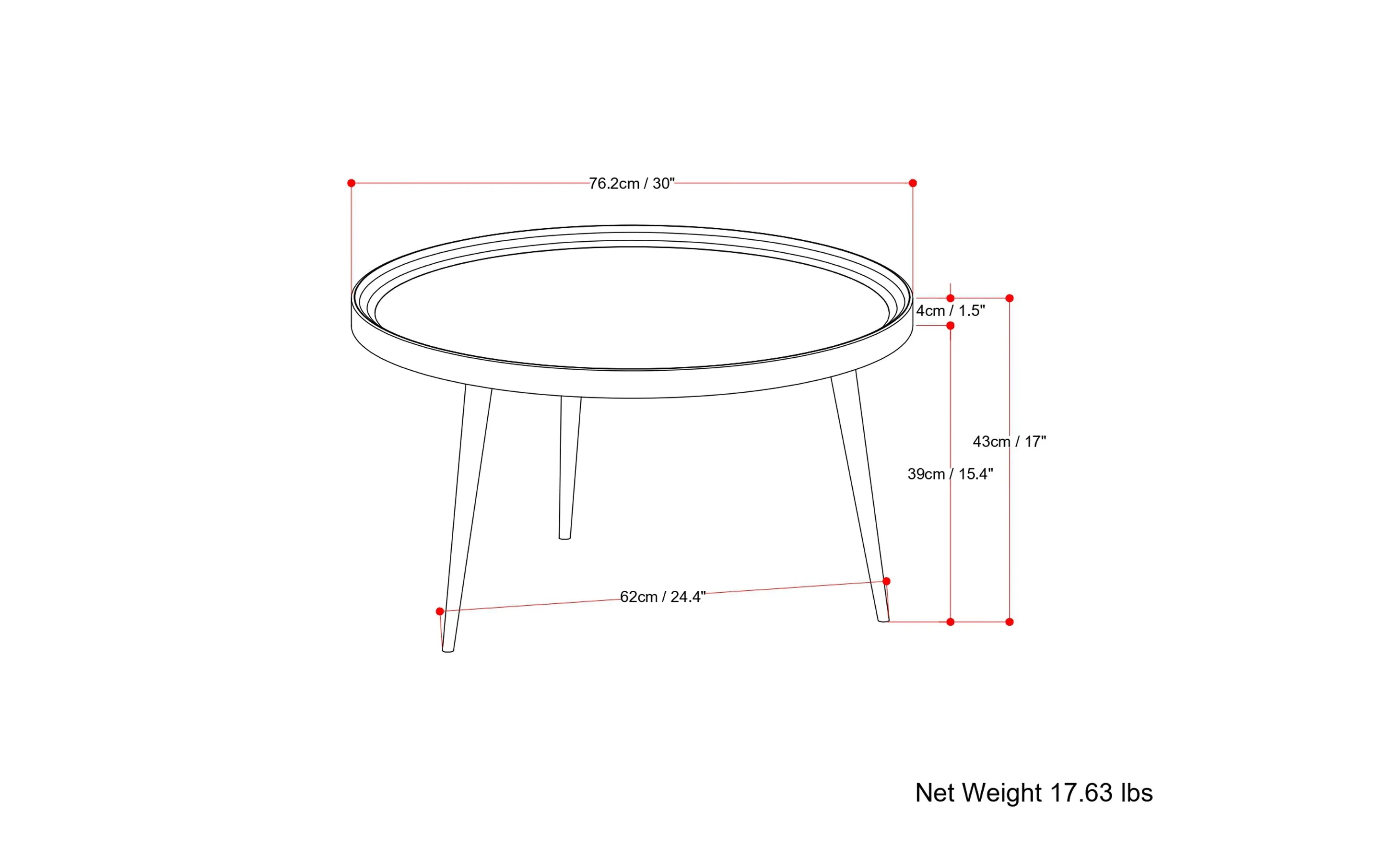 Clairmont Coffee Table in Acacia