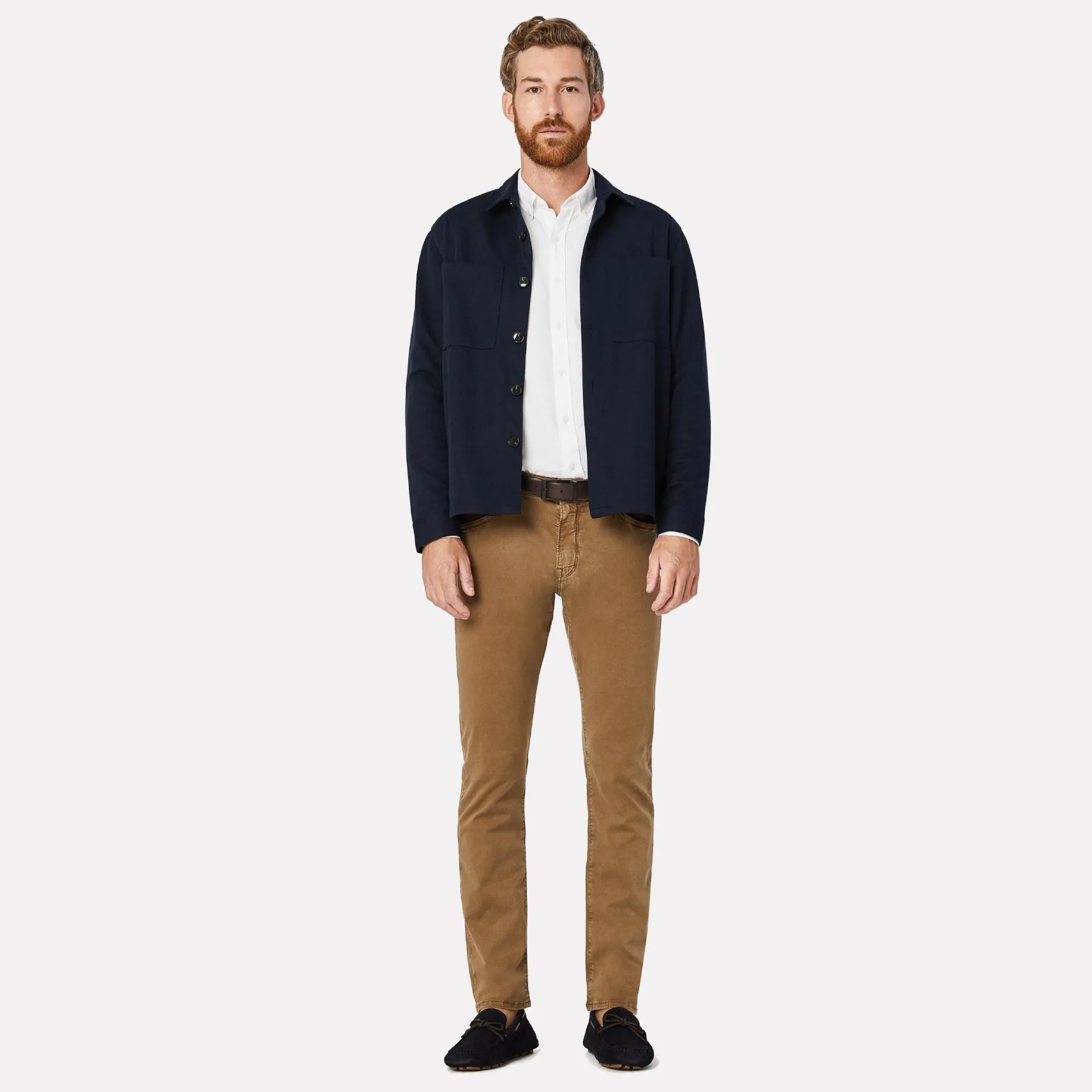 Cool Slim Fit Tapered Twill Jean / Tobacco
