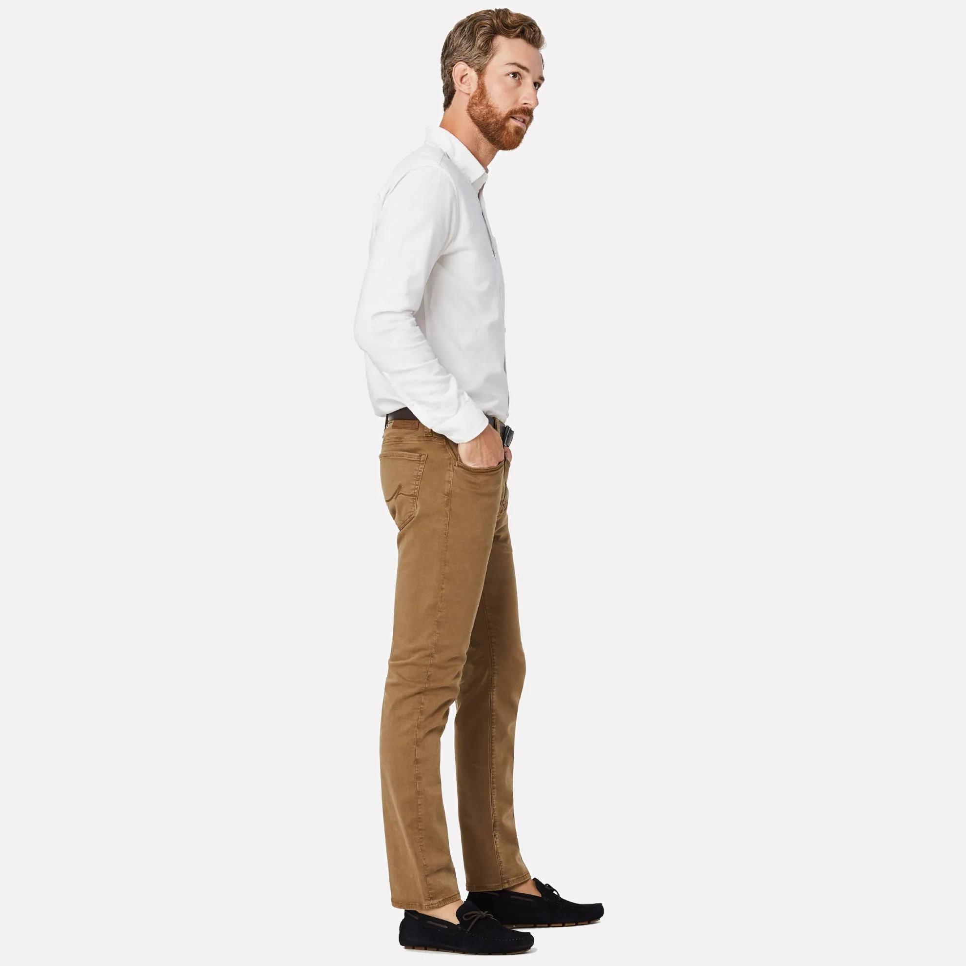 Cool Slim Fit Tapered Twill Jean / Tobacco