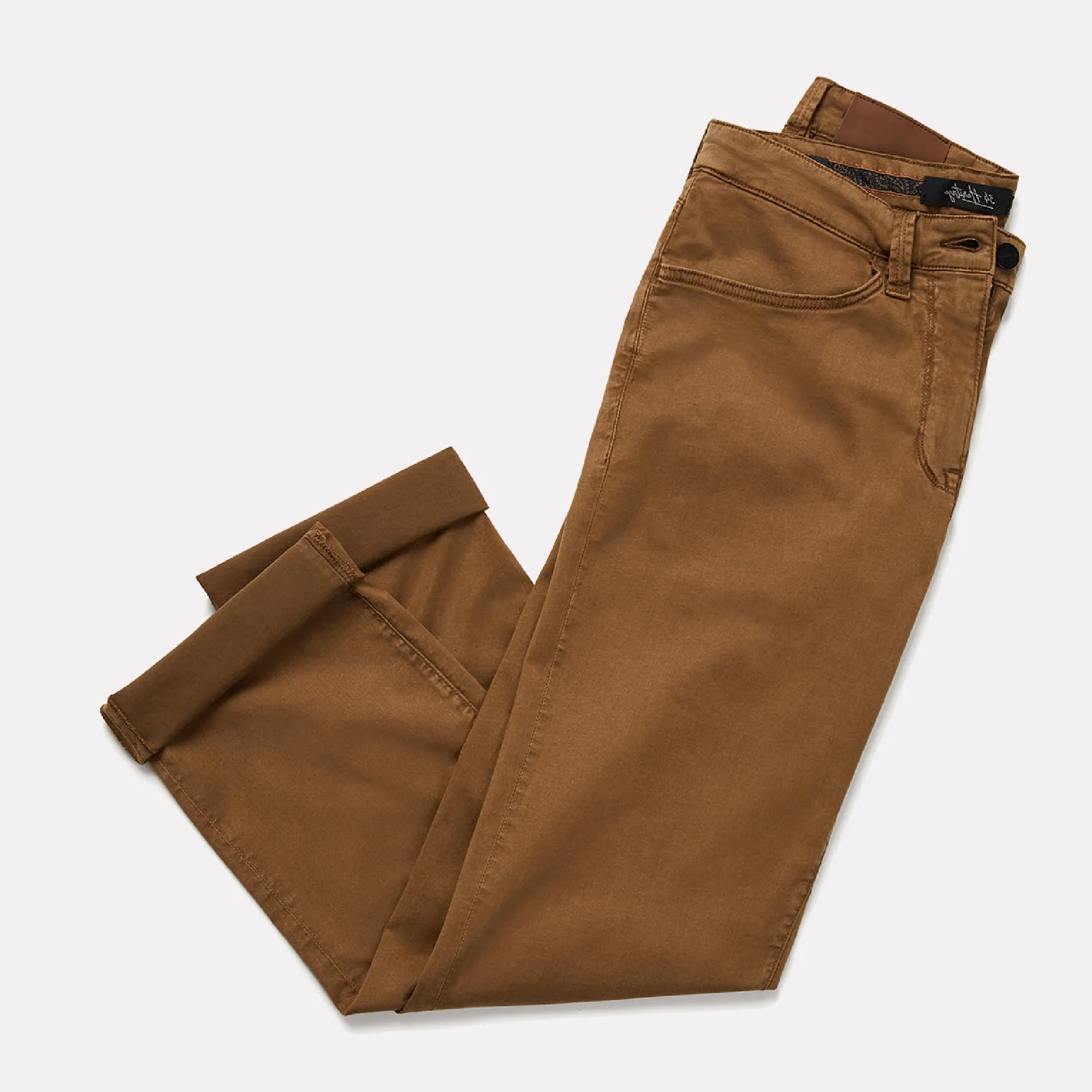 Cool Slim Fit Tapered Twill Jean / Tobacco