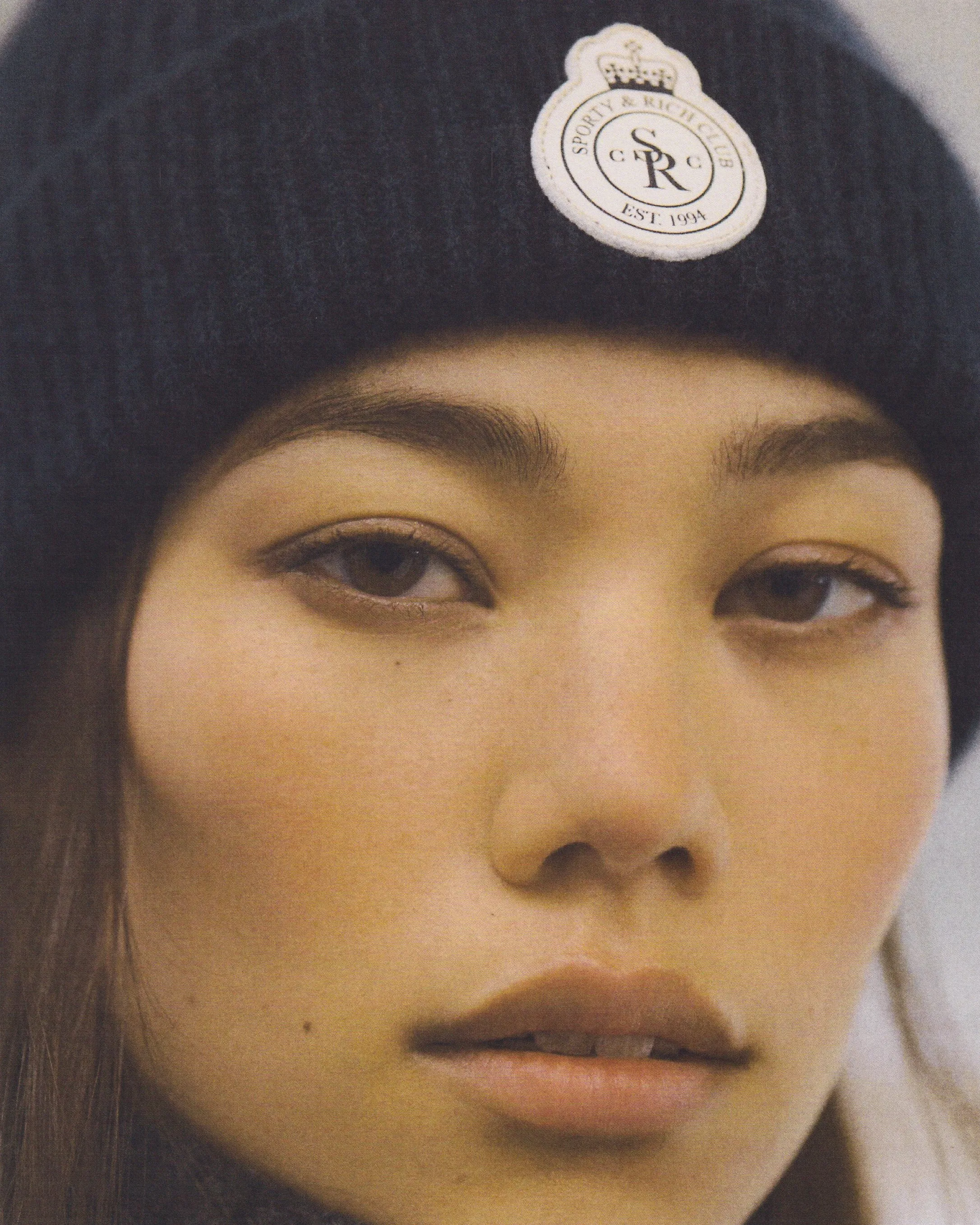 Crown Wool Beanie - Navy