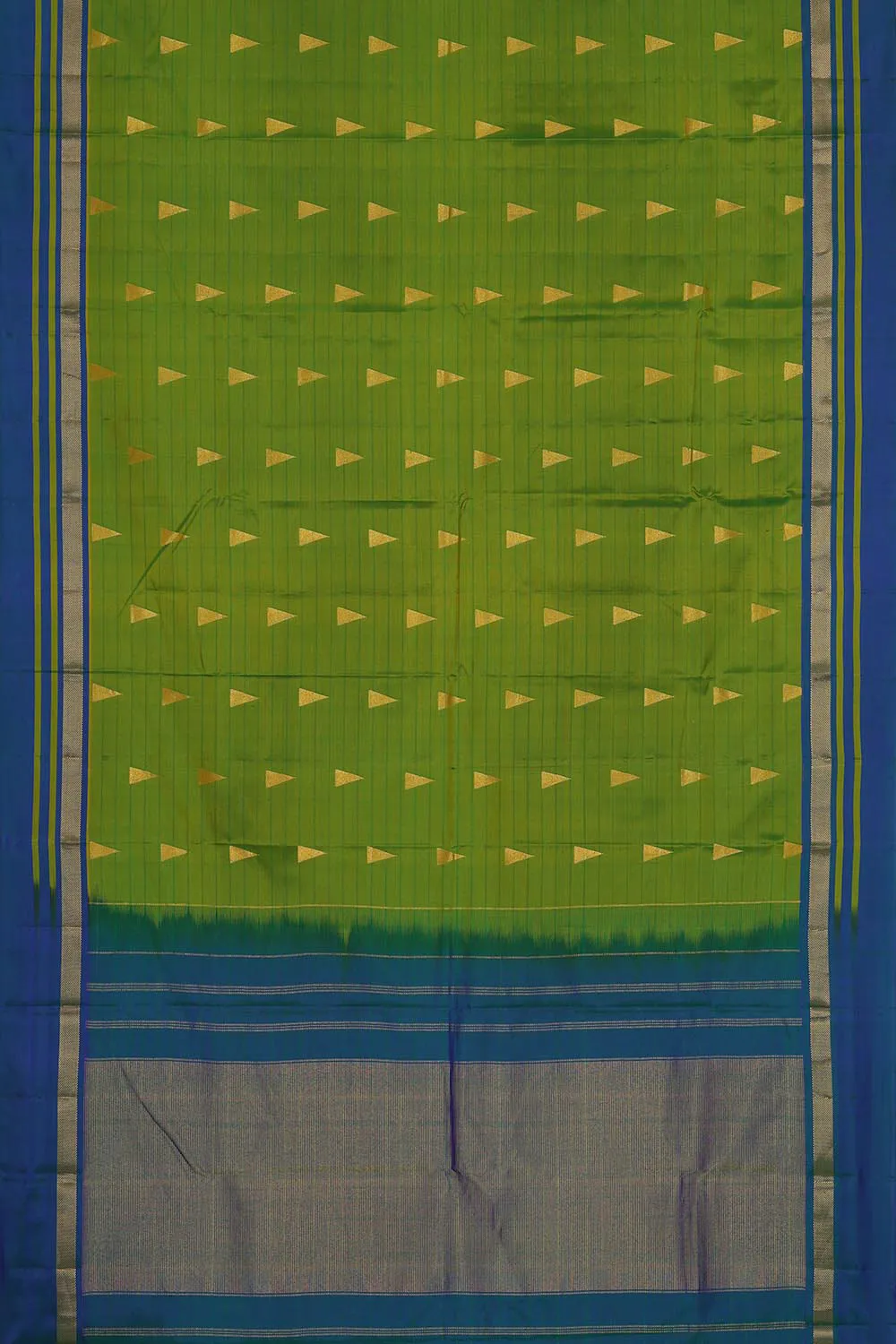Dark Parrot Green Silk Saree