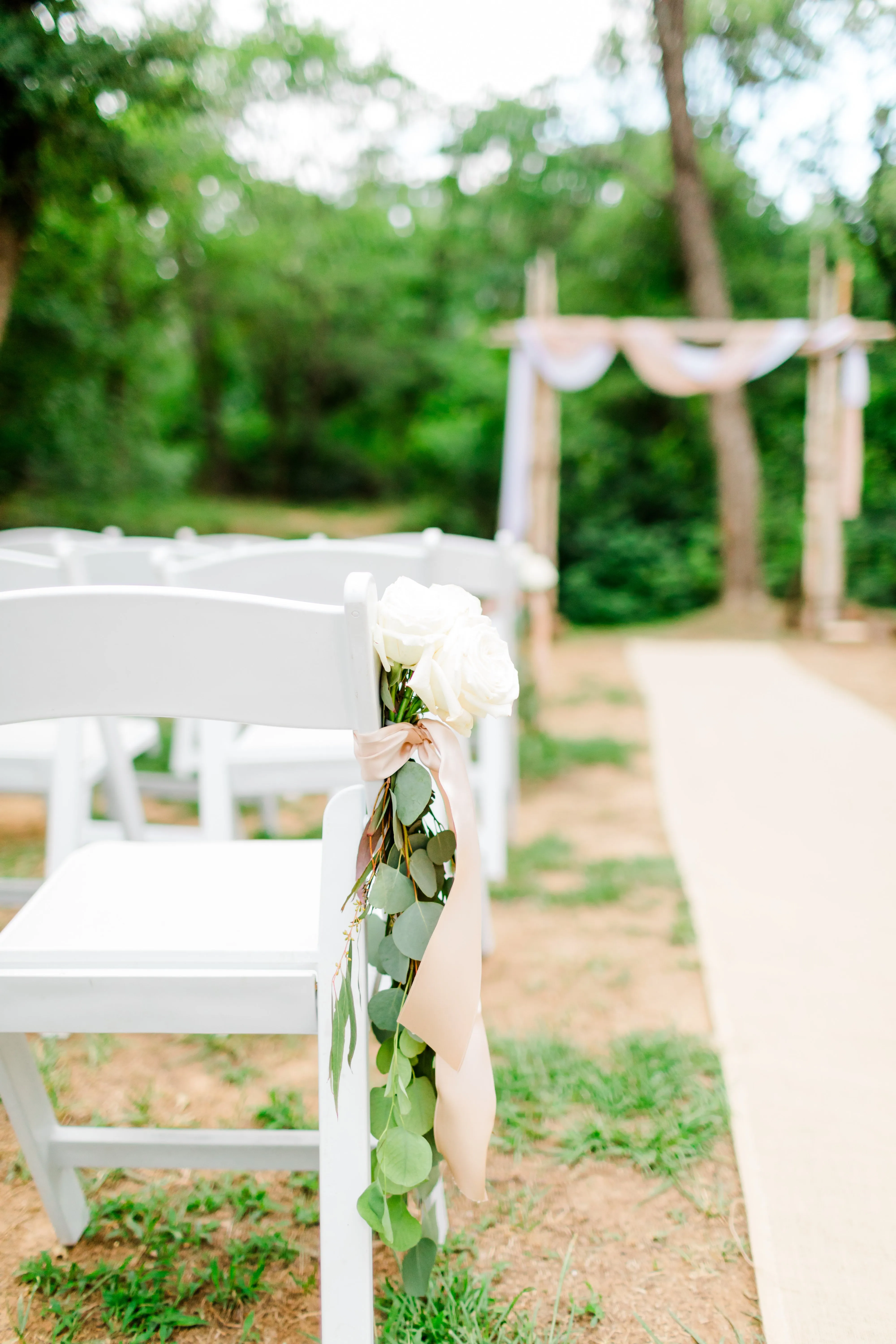 Glamorous White and Sage Green Texas Wedding