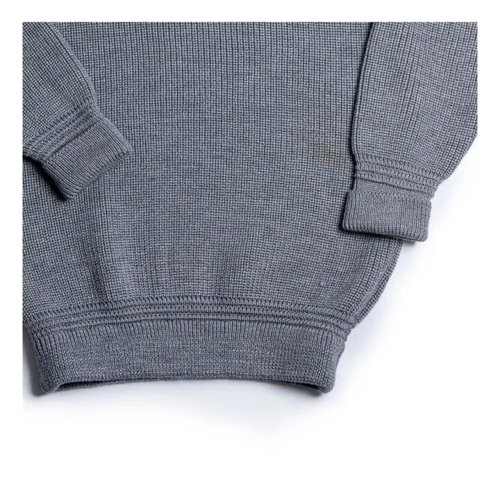 Heimat - Merino Raglan Sweater - Battleship Grey