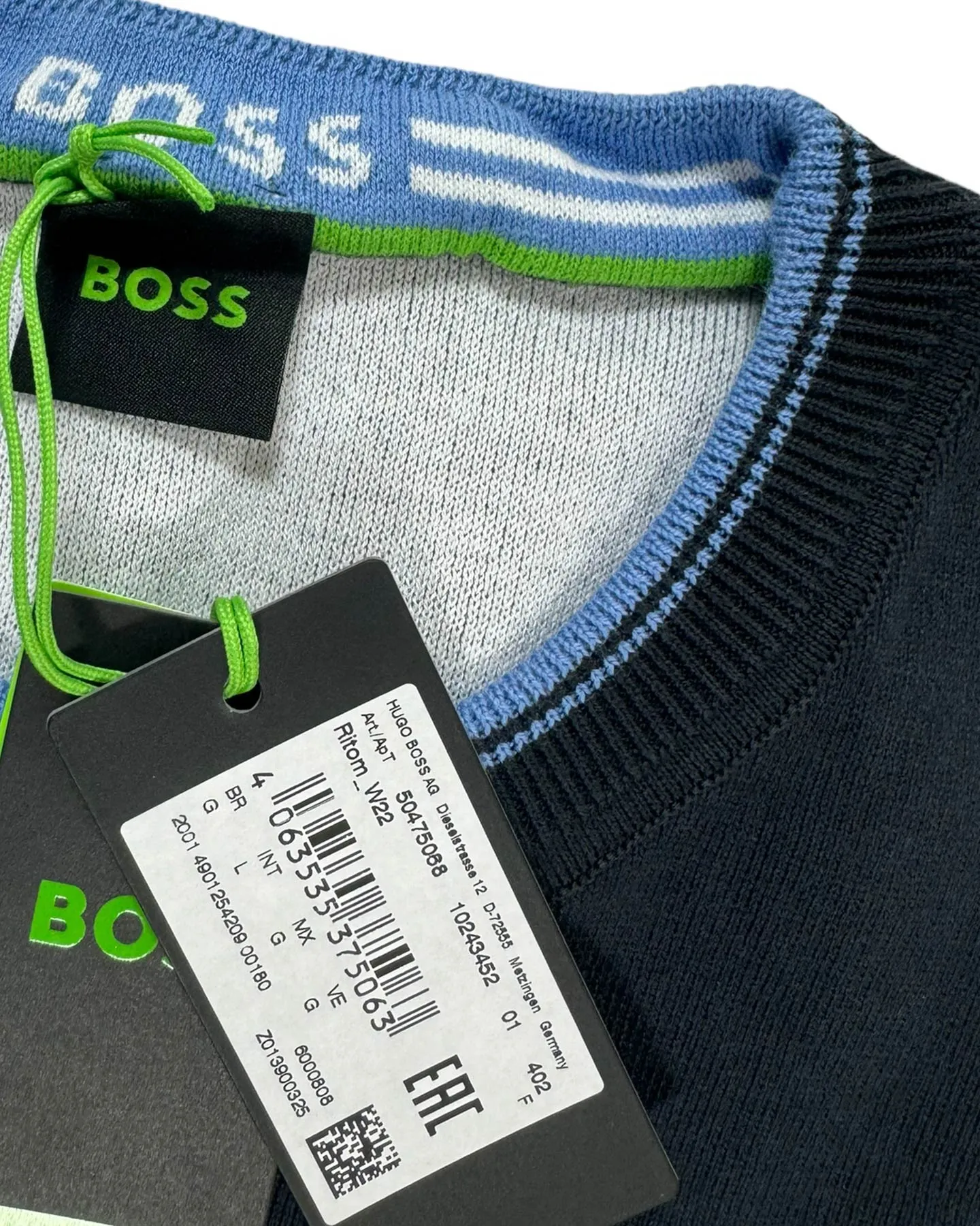 Hugo Boss Crewneck Sweater Navy Blue L