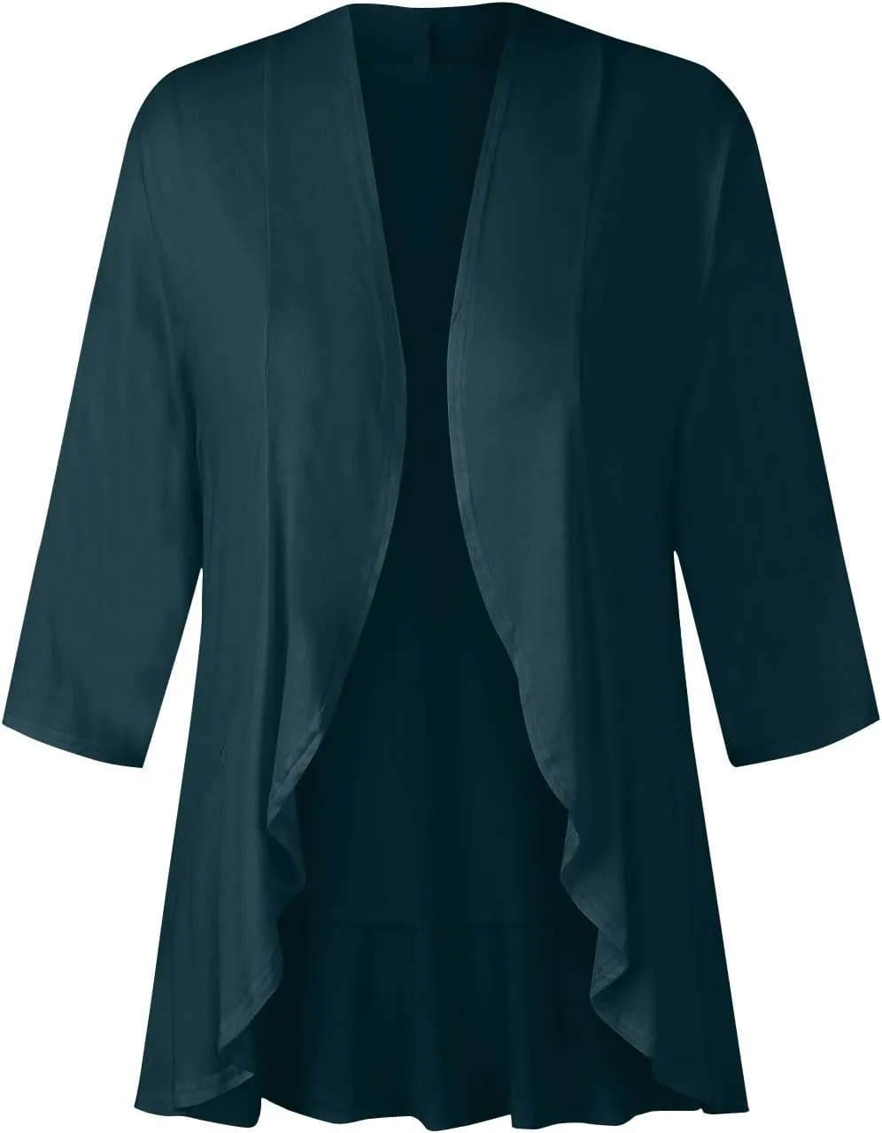 Kimonos for Women Breathable Open Front Tops Lightweight Cardigan Lrregular Hemline Cover Up Loose Fit Casual Coat