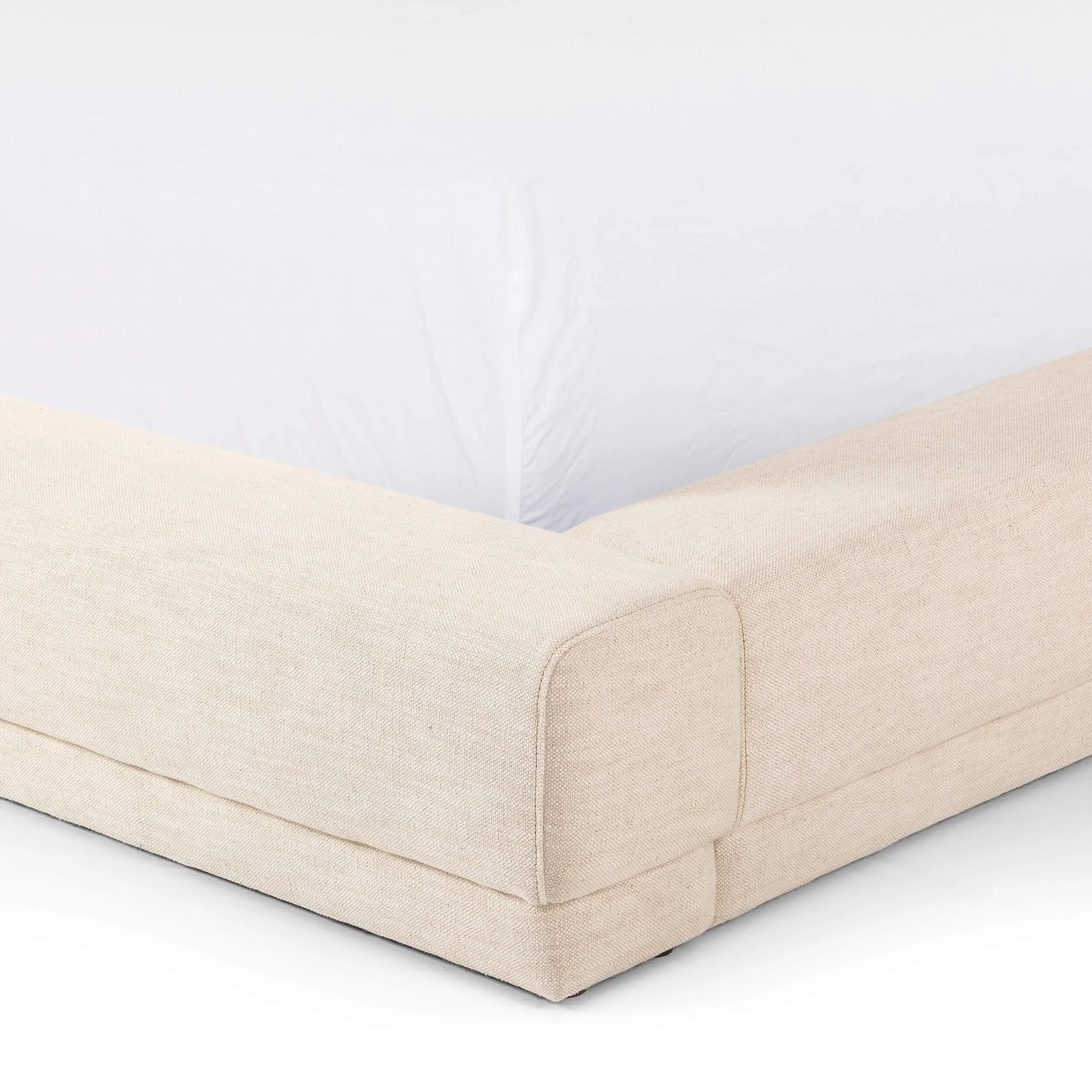 Martina Wide Bed, Bergamo Parchment