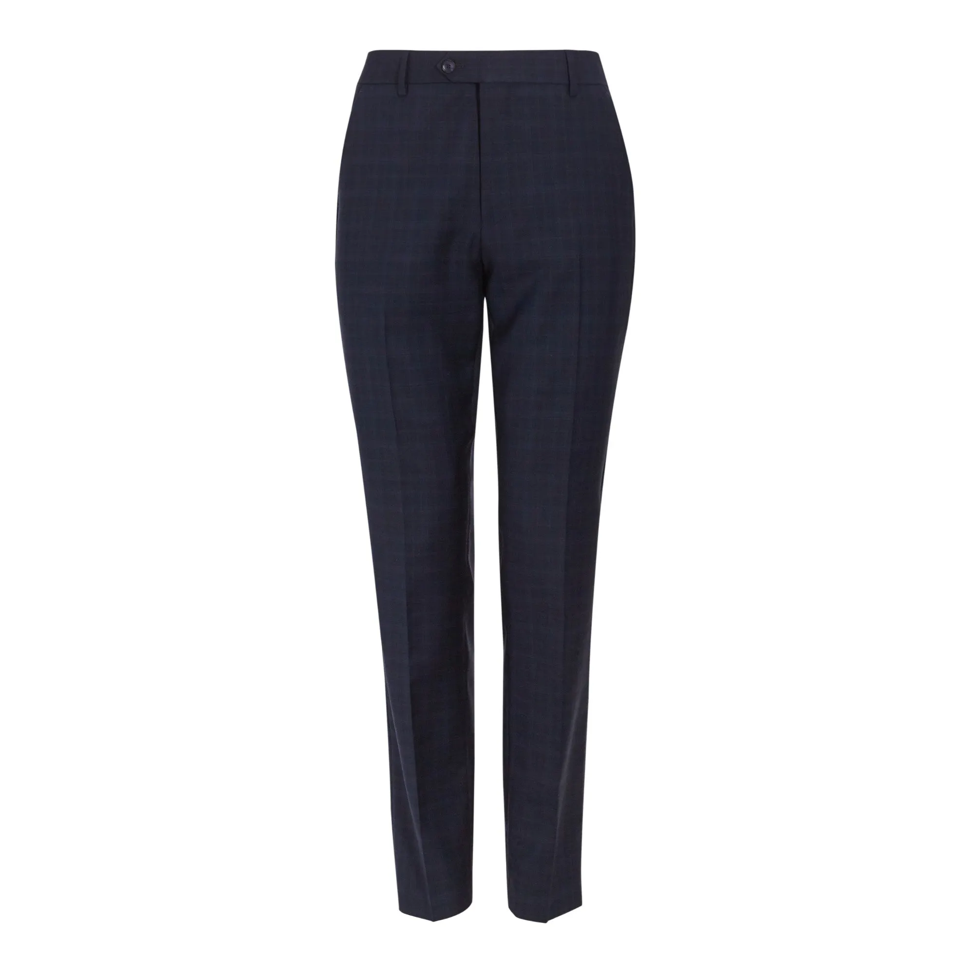 Men Louiet-Debonair Check Trouser - Navy