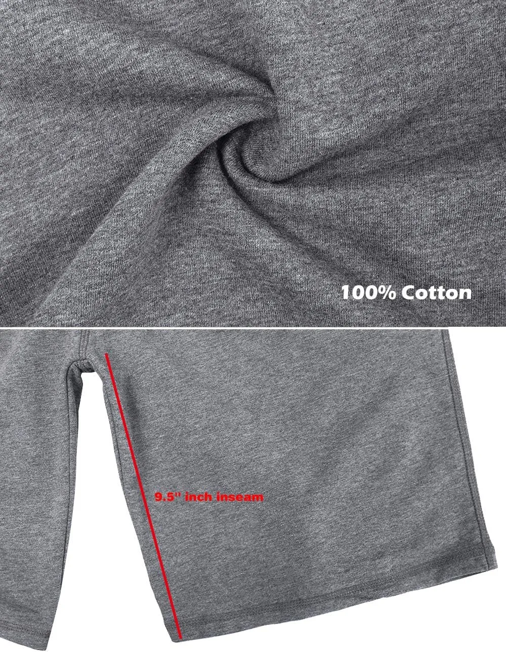 Men's Casual Cotton Athletic Shorts