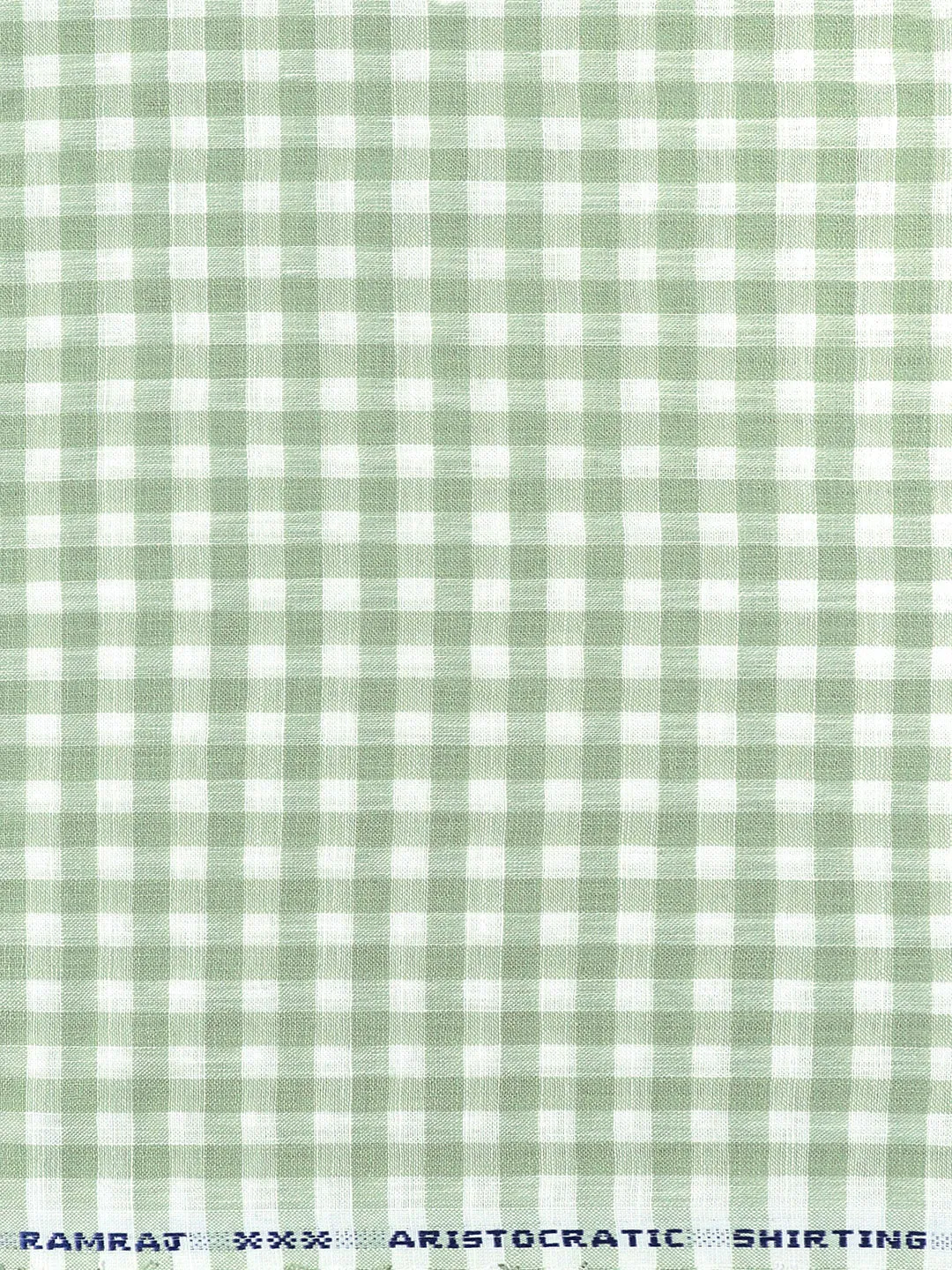 Mens Cotton Blend Checked Green Shirt Fabric Wonderla Plus