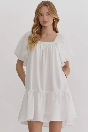 Powder White Dress