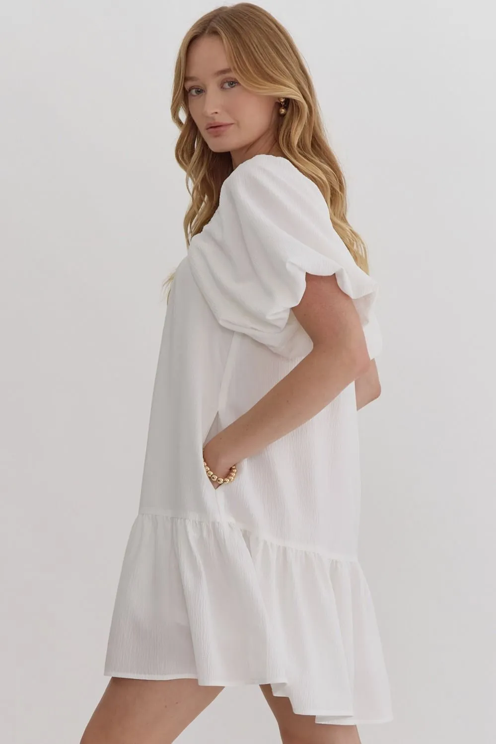 Powder White Dress