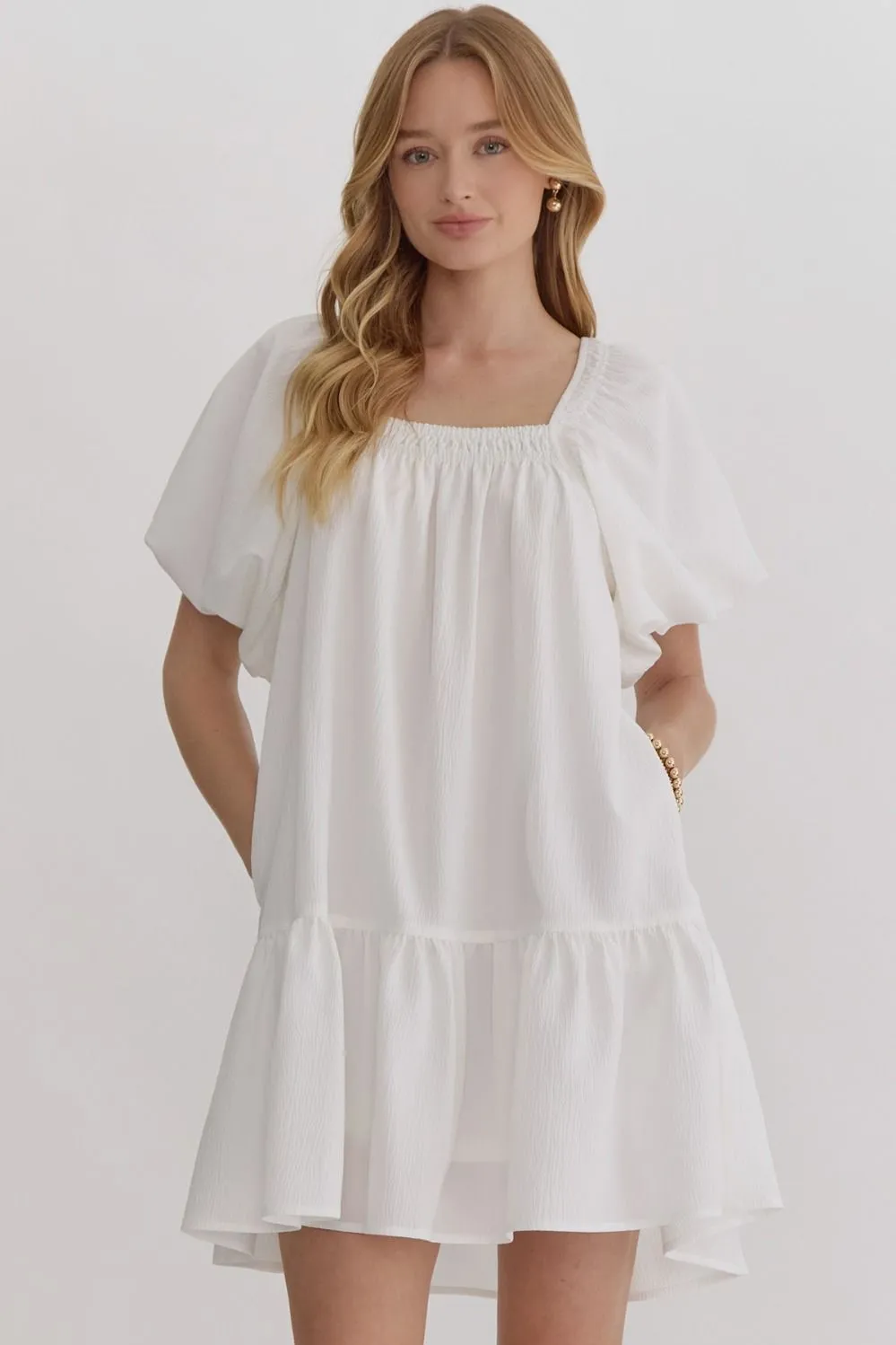 Powder White Dress