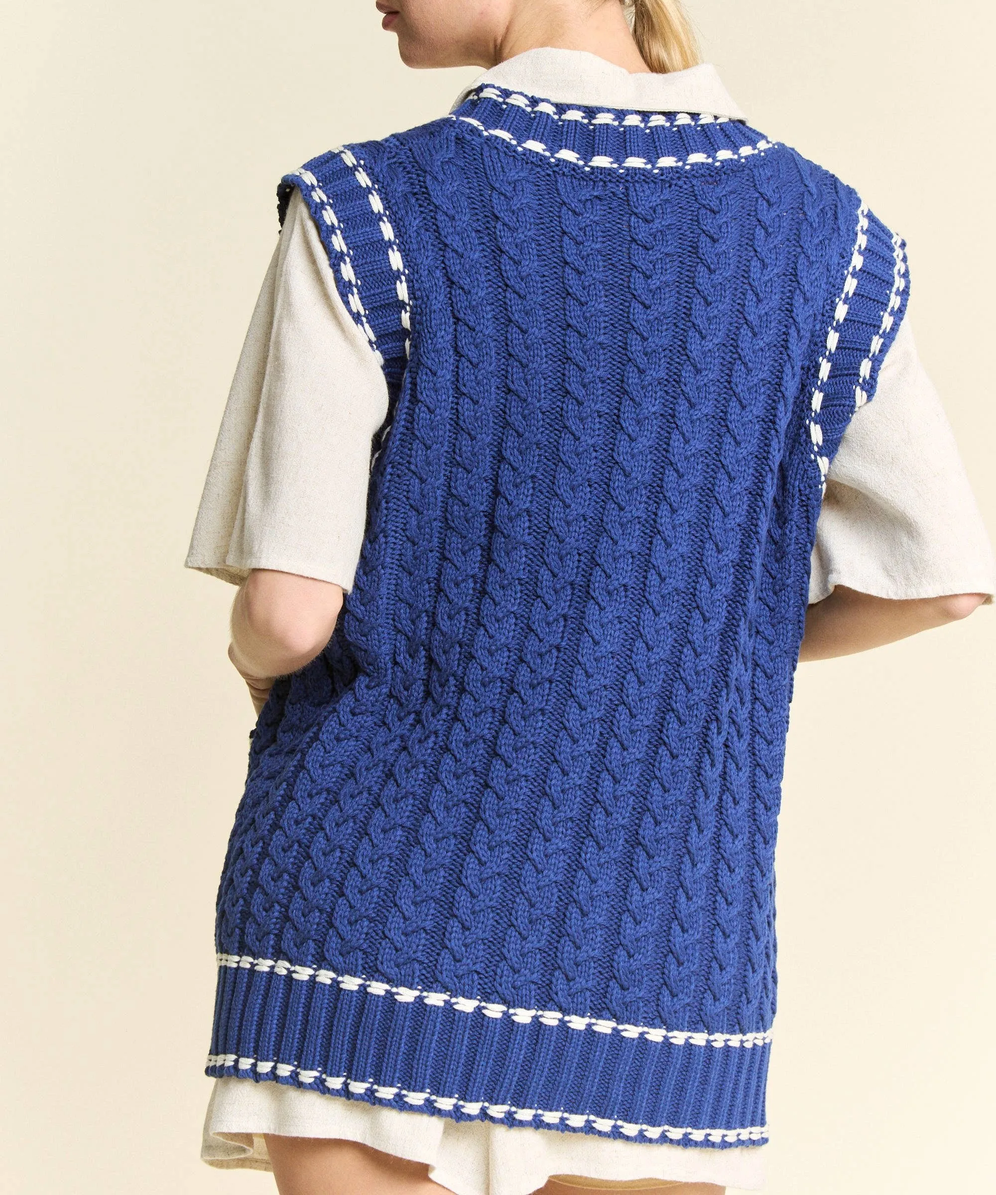 Prep School Vest in Blue