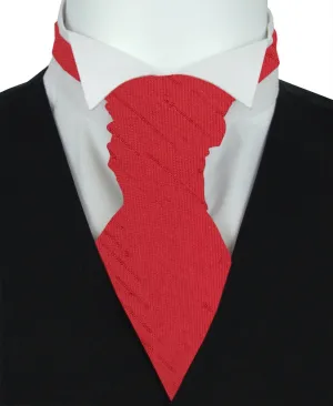 Red Shantung Boys Wedding Cravat