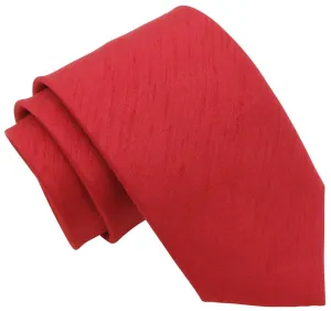 Red Shantung Wedding Tie