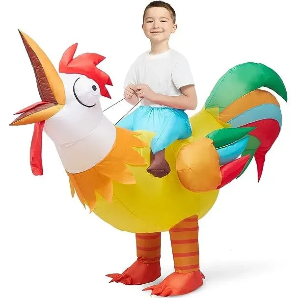 Ride-on Rooster Inflatable Costume