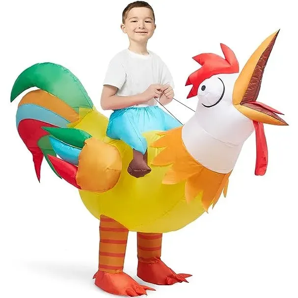 Ride-on Rooster Inflatable Costume