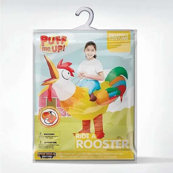 Ride-on Rooster Inflatable Costume