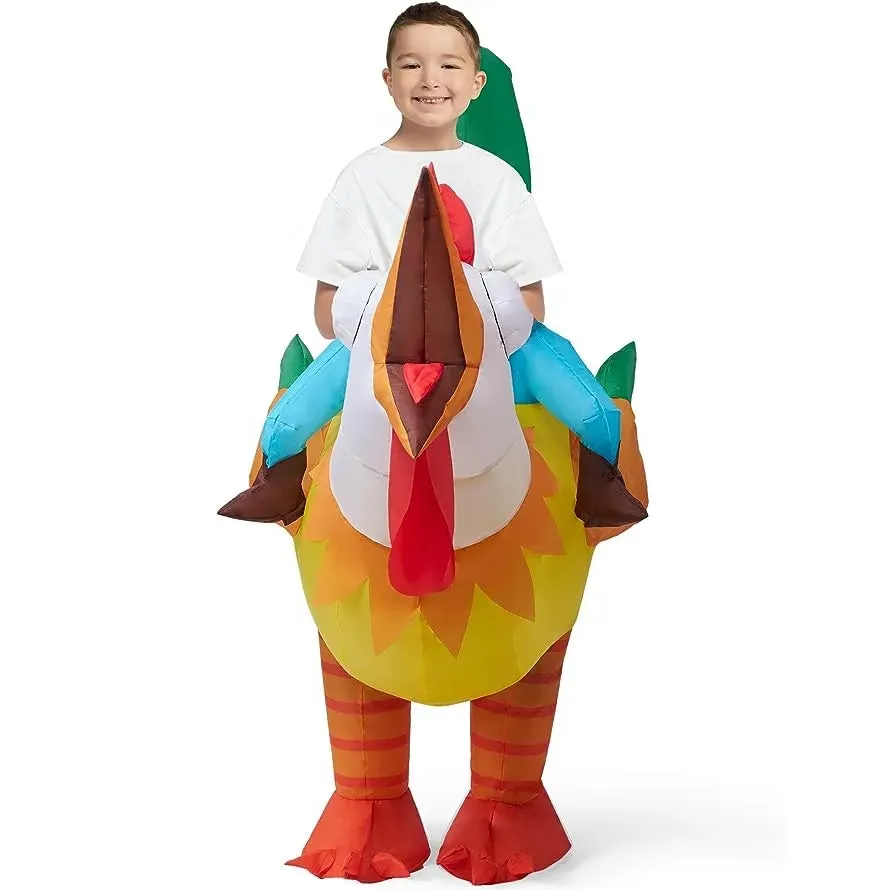 Ride-on Rooster Inflatable Costume