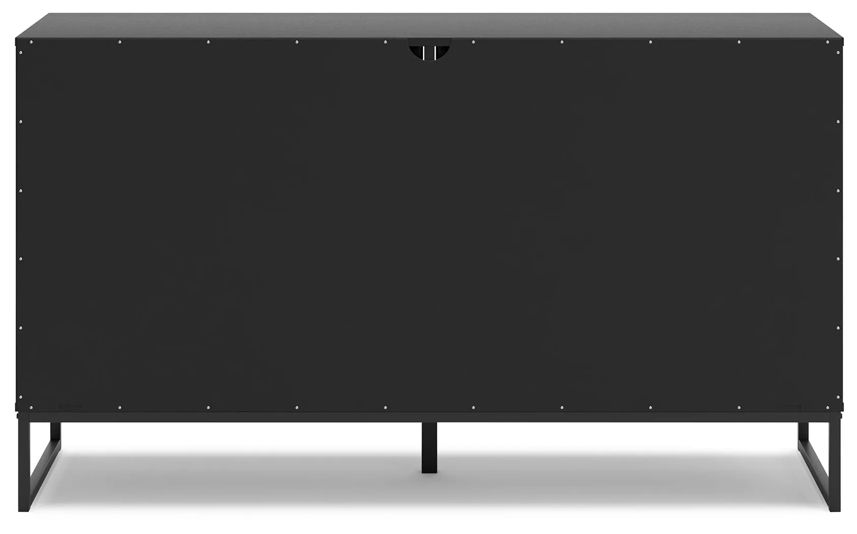 Socalle Twin Panel Platform Bed with Dresser in Black