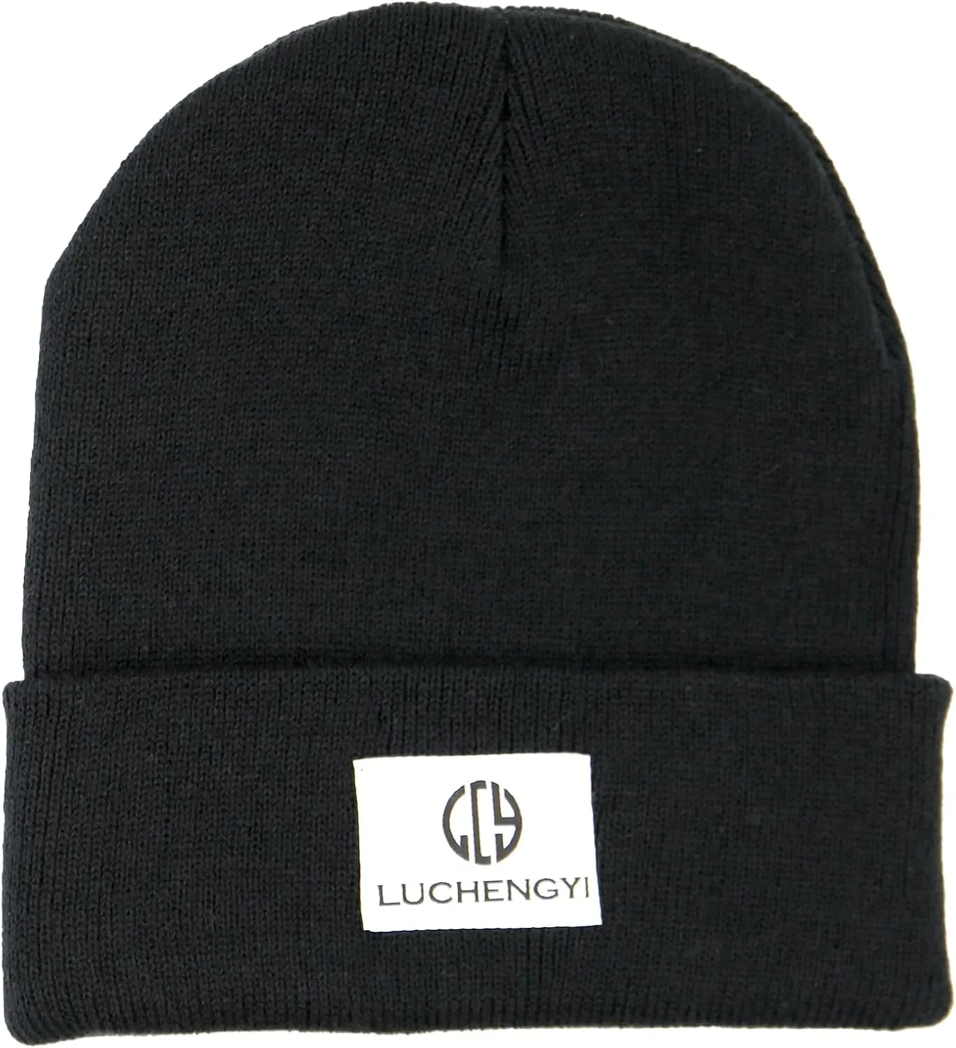 Unisex Adult Winter Beanie HatWarm Soft Snug Knit Hats Black