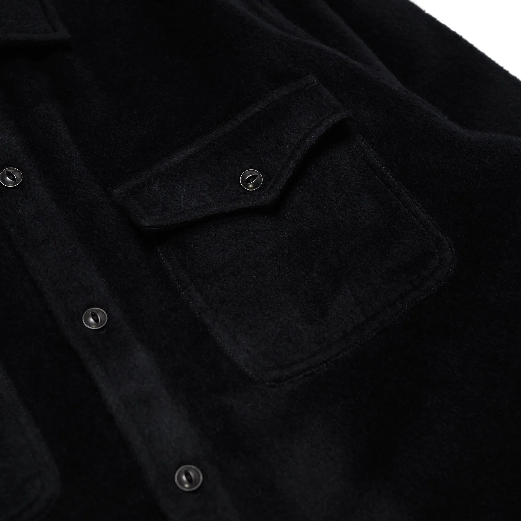 USN Overshirt Black Wool/Angora