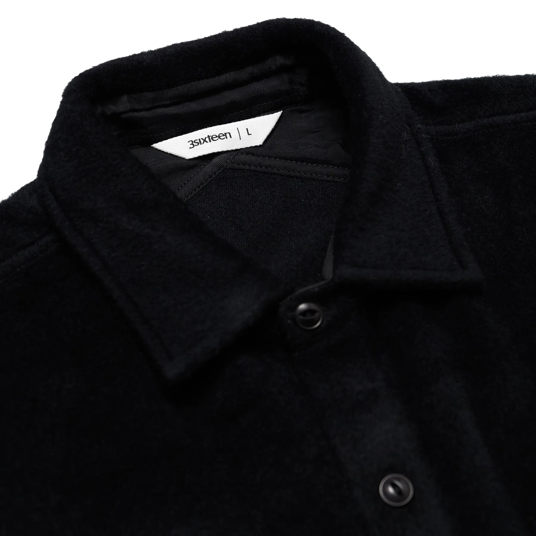 USN Overshirt Black Wool/Angora