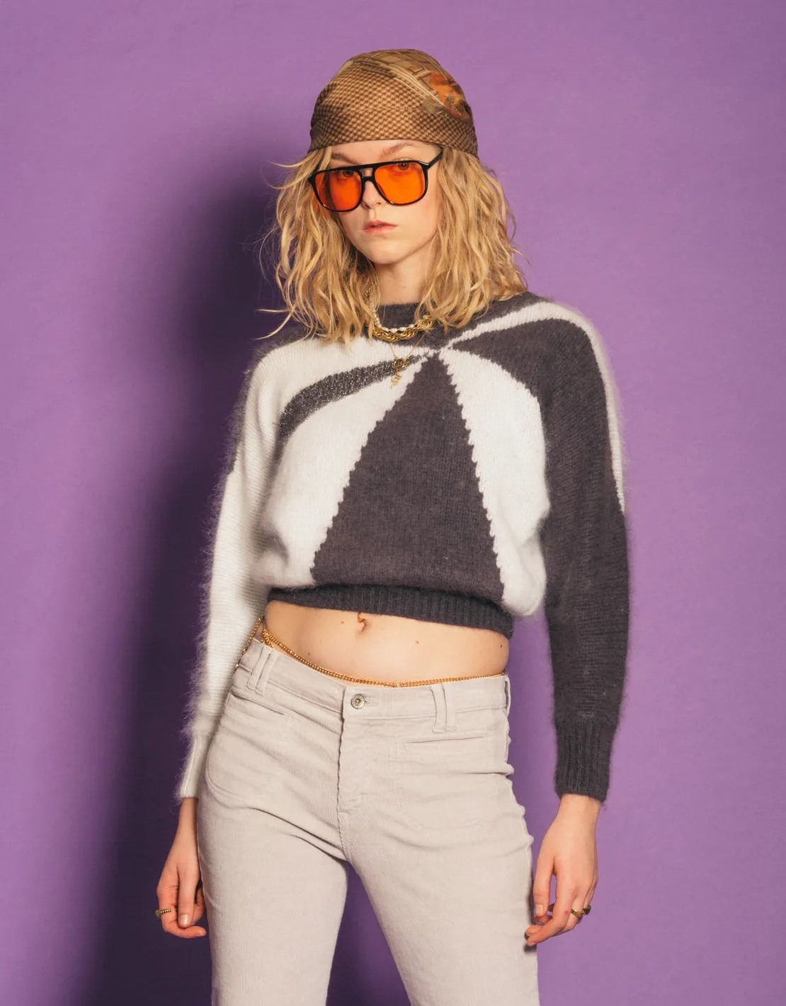 Vintage Umberto Ginocchietti geometric sweater