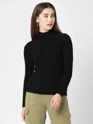 Women Turtle Neck Long Sleeves Sweater