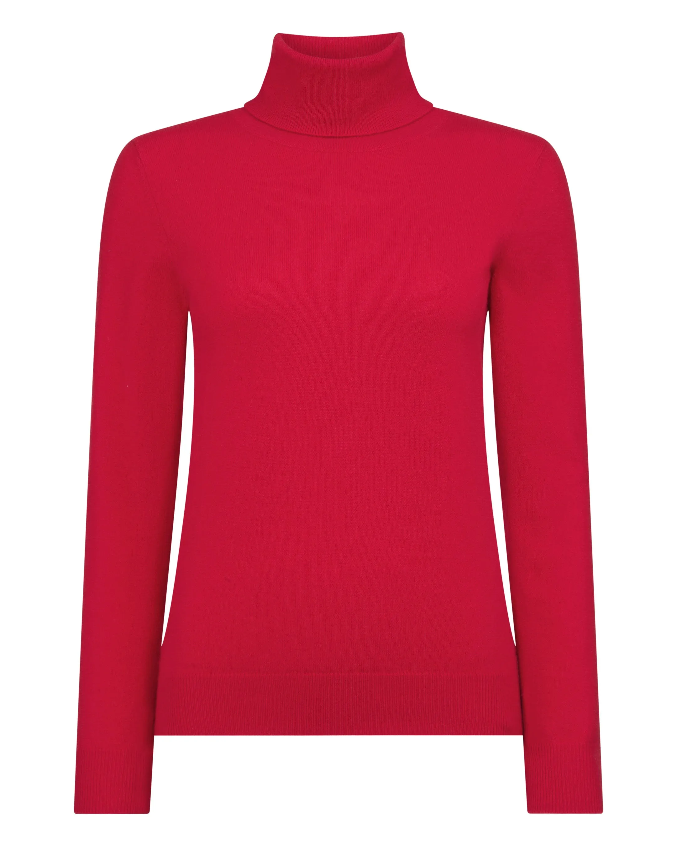 Women's Luna Roll Neck Cashmere Jumper Riding Red
