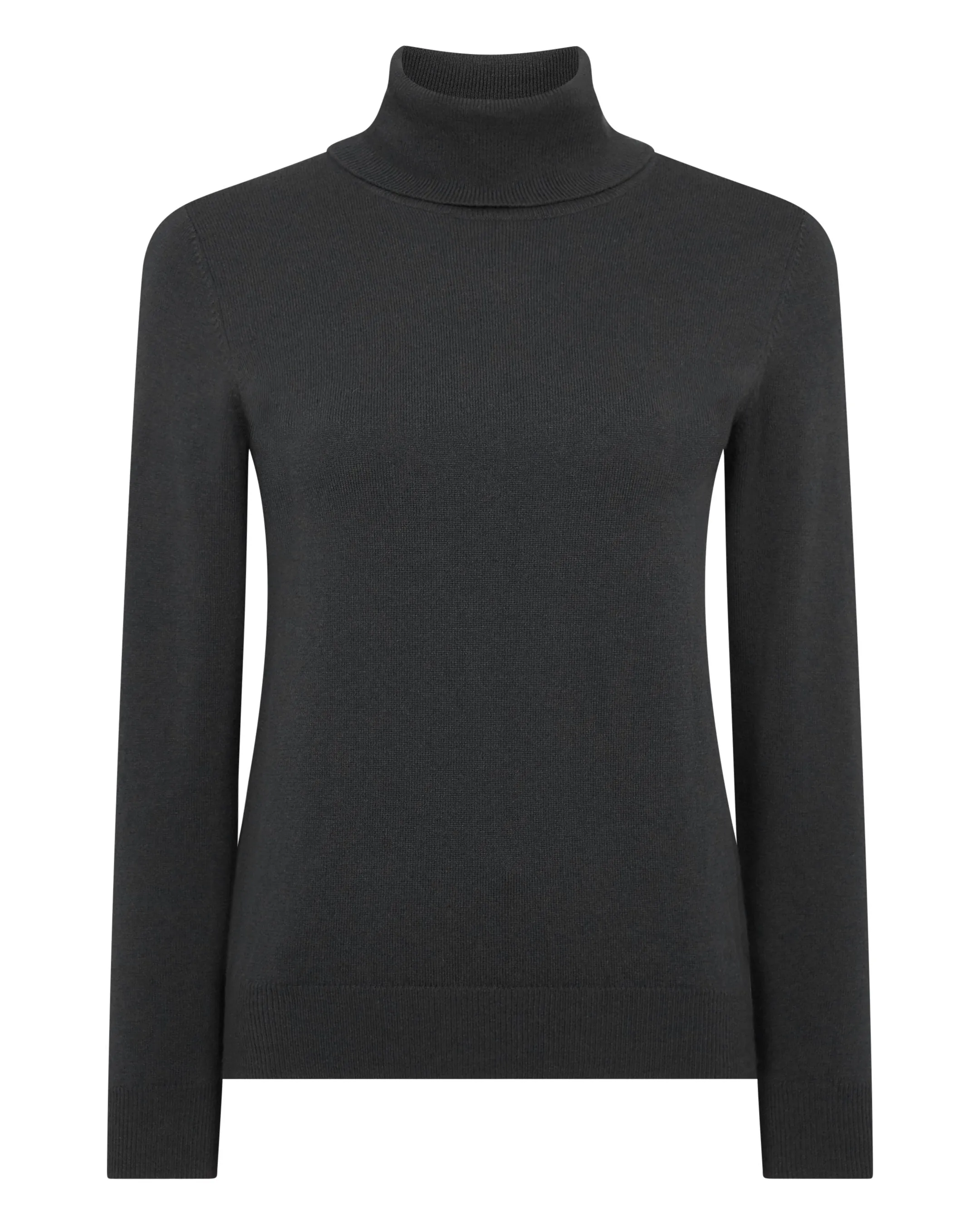 Women's Luna Turtle Neck Cashmere Sweater Anthracite Grey